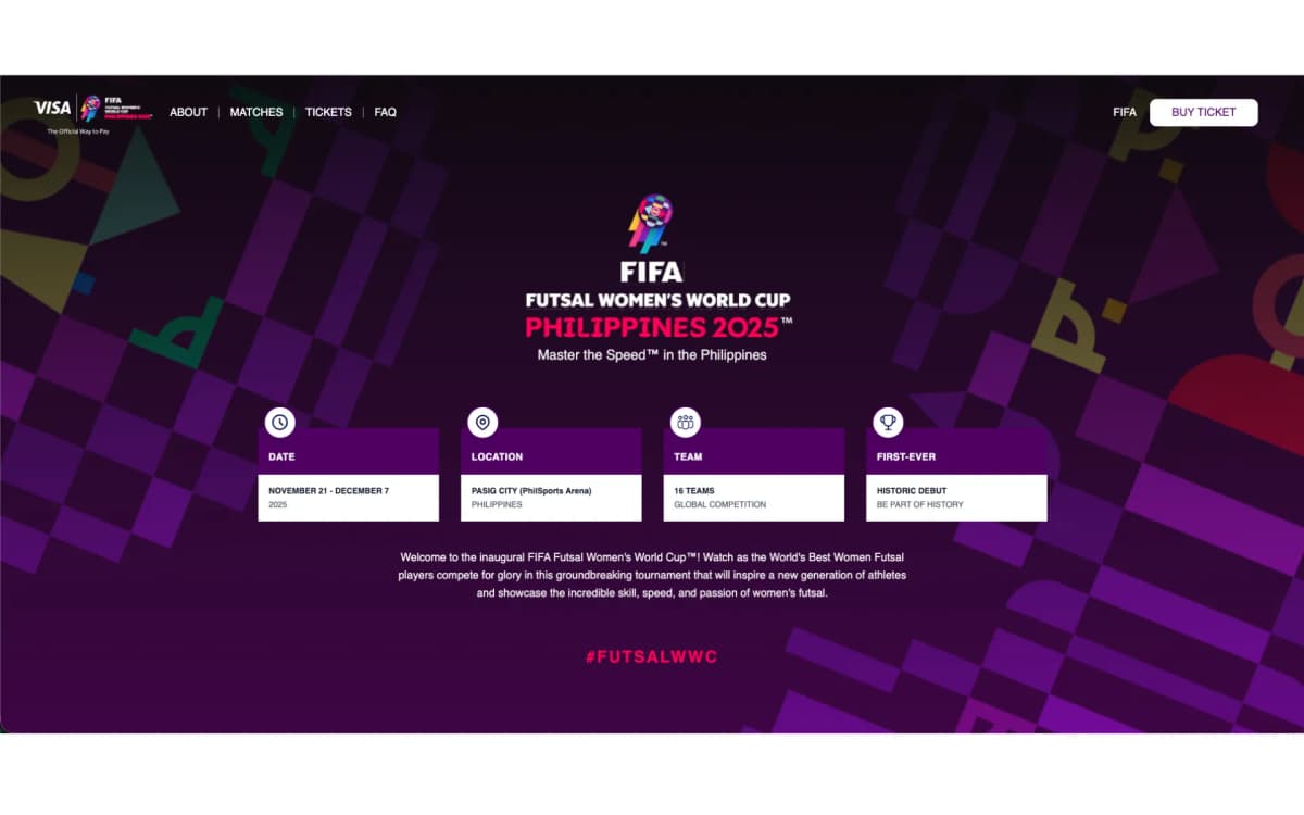 An image of the FIFA Landing Page project.